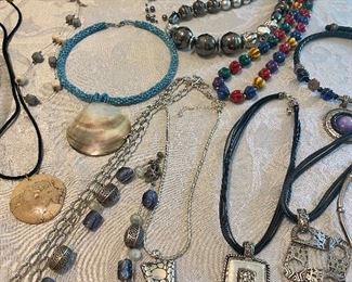 Large Collection of Costume Jewelry - (No Precious Metals) - Only (2) at a time in the jewelry room. 