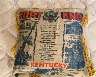 Fort Knox souvenir pillow 