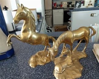 Solid Brass horse sculpture $ 50.00