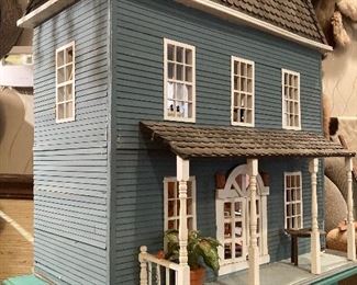 Large Doll House Full of Furniture and Dolls