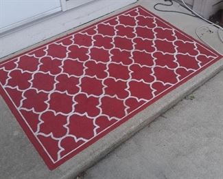 Outdoor rectangular carpet