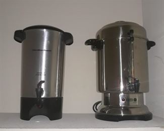 Large coffee maker urns