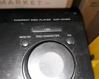 Sony Compact disc player CPD- Cx300
Holds 300 CDs