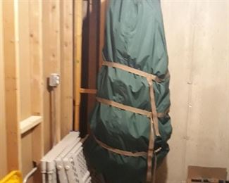 Seven foot lighted Christmas tree