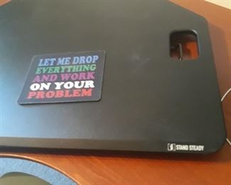 Stand steady work desk rising desk podium