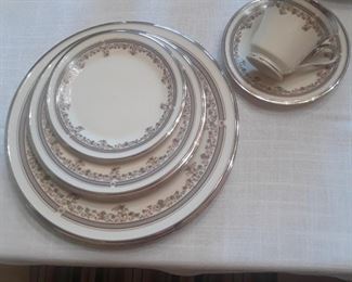 Lennox dinnerware , service for eight with some serving pieces