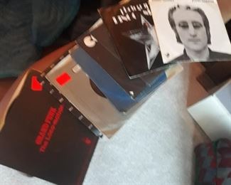 A few 45 records