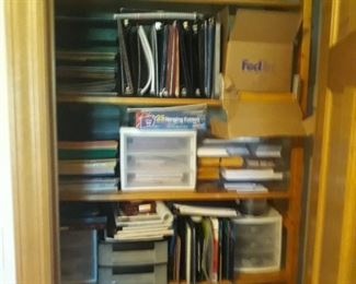 Lots of office supplies