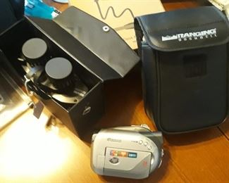 Binoculars, rangefinder and dvd camera
