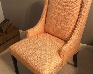 Contemporary custom upholstered arm chair