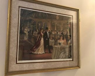 "A Festive Occasion" signed lithograph