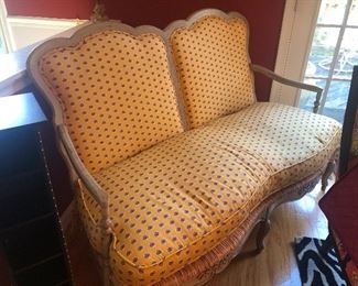 West Elm Country French style love seat