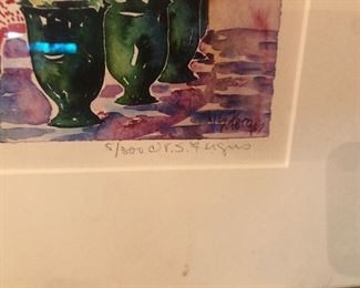 5/300 pencil signed lower right recto lithograph; V.S. Fergus