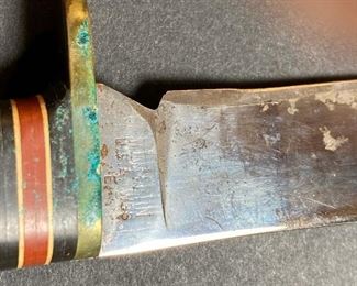 Western USA fixed blade hunting knife