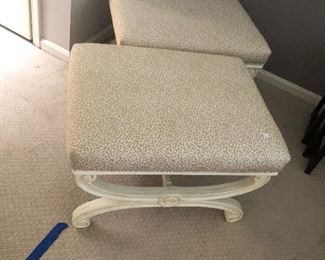 Modern designer custom upholstered stools