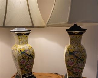 Pair of 'Asian' Lamps