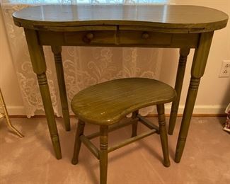 Vintage Vanity with Stool