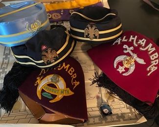 Fraternal Order Fez's and accessories
