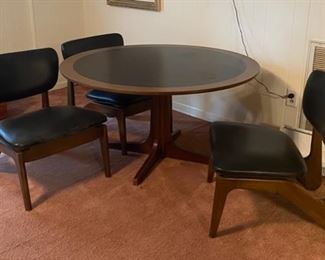 Lexington Co Mid Century table with 3 chairs.