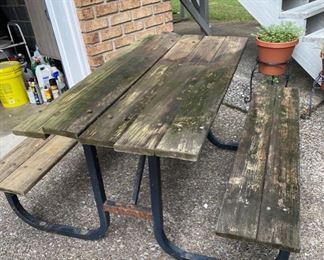 Picnic Table (needs a bit of love) quite sturdy