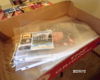 post cards & Clinton items