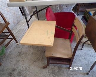 vintage school desk