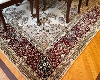 Nourison rug in dining room 8" x 10',  $299