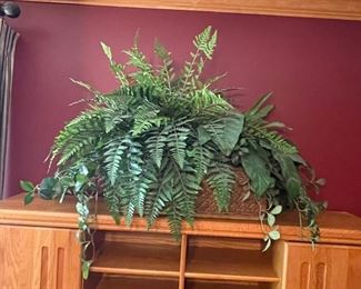 Greenery arrangement in study,  48"W x 29"H, was $30, NOW $15