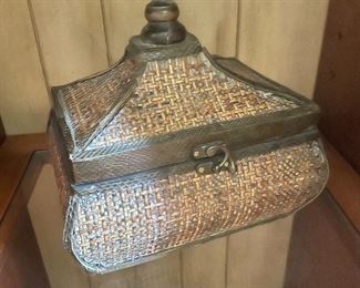 Woven box #2, 9"L x 8"H, was $20, NOW $10