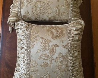 Decorative pillows, 20" x 20", lumbar 20" x 12", was $30, NOW $15