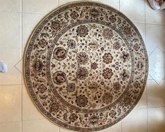 Round Nourison rug, 67" diameter, was $125, NOW $75