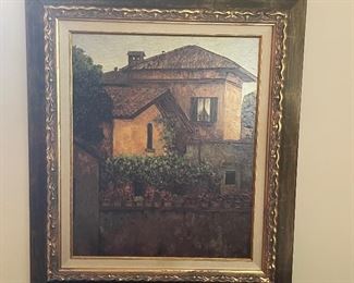 Painting of house, 29"W x 33"H,  was $45, NOW $30