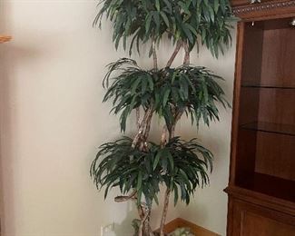 Tall tree in decorative planter, 94"H,  was $125, NOW $75