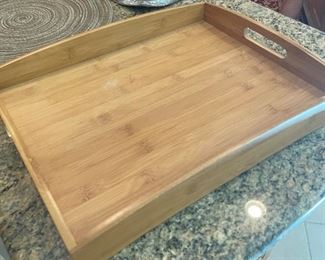 Wooden tray, 18" x 14",  was $12, NOW $8