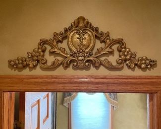 Gold flourish, 27"W x 10"H,  was $14, NOW $8