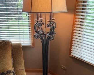 Walter E Smithe  floor lamp, 70"H,  $125
