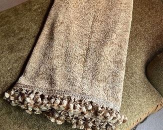Throw w/ tassels,  was $15, NOW $9