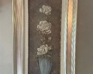 Floral picture with gold frame #2, 35" x 20",  $35