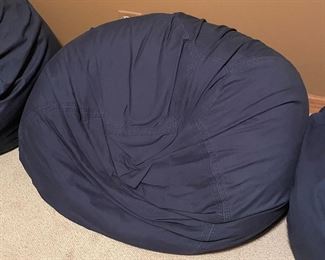 Navy bean bags - 3 available,  was $20 each, NOW $10 each