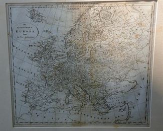 ANTIQUE MAP OF EUROPE