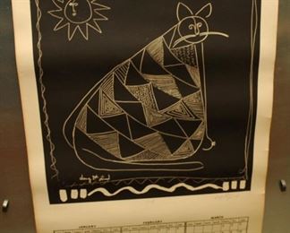 4 POSTER SIZE DOUG DELIND CALENDAR 