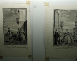 Scenes of William Shakespeare's plays engraved by Hubert Gravelot