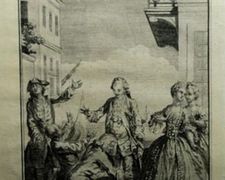 Scenes of William Shakespeare's plays engraved by Hubert Gravelot