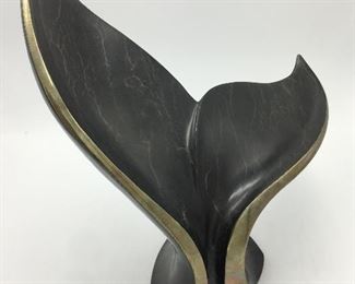 RICHARD STIERS #83/250 BRONZE SIGNED WHALE TAIL 