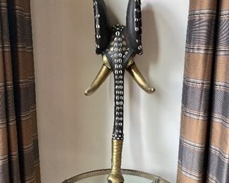 CAMEROON AFRICAN MASK ENCRUSTED W/COWRY SHELLS