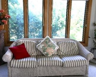 WICKER 3 SEAT SOFA LLOYD FLANDERS 