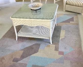  LLOYD FLANDERS WICKER TABLE 