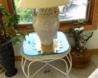 LLOYD FLANDERS WICKER END TABLE 