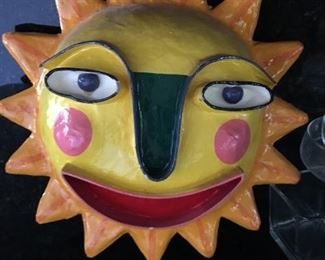 HUGE PAPIER MACHE SUN