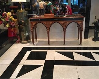 TANG STYLE HORSE. CONSOLE SOFA TABLE. 